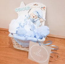 Load image into Gallery viewer, Birth gift personalized with name-blue, pink, natural
